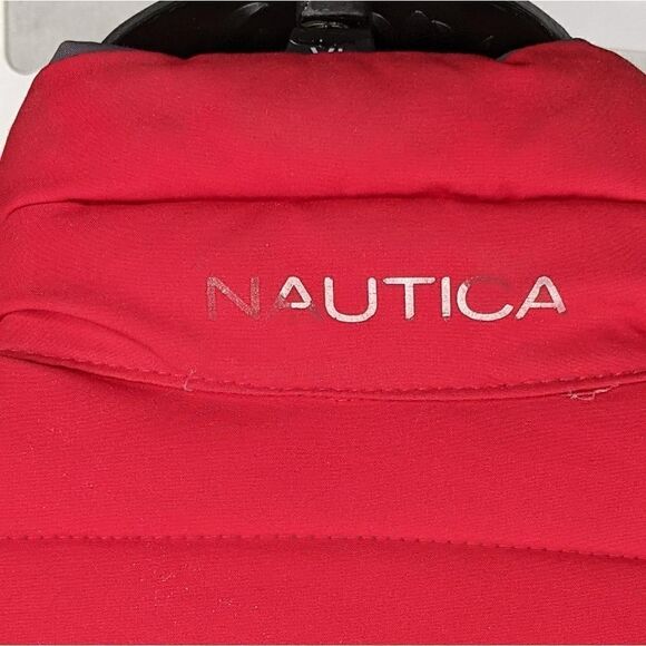 Nautica Grey/Red Reversible Puffer Jacket - Picture 12 of 15